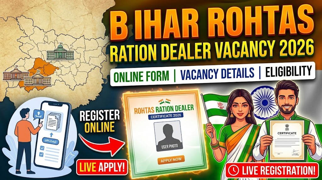 Bihar Rohtas Ration Dealer Vacancy 2026